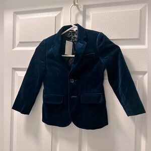 NWT Crewcuts Ludlow rare blue velvet jacket Boys size 4
